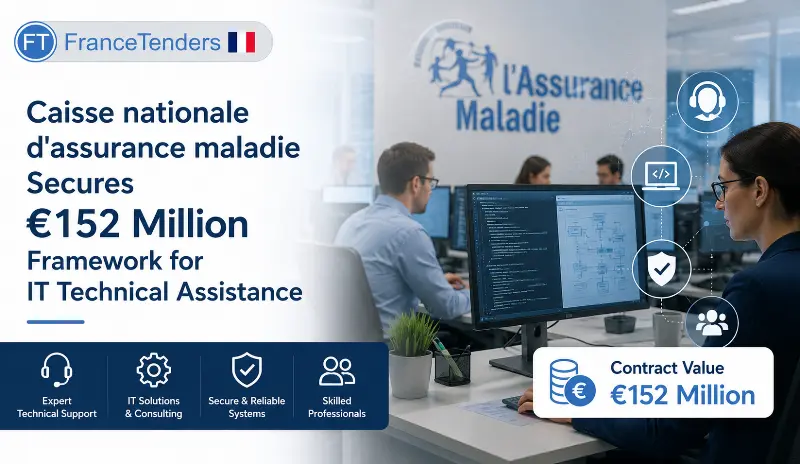 Caisse nationale d'assurance maladie Secures €152 Million Framework for IT Technical Assistance