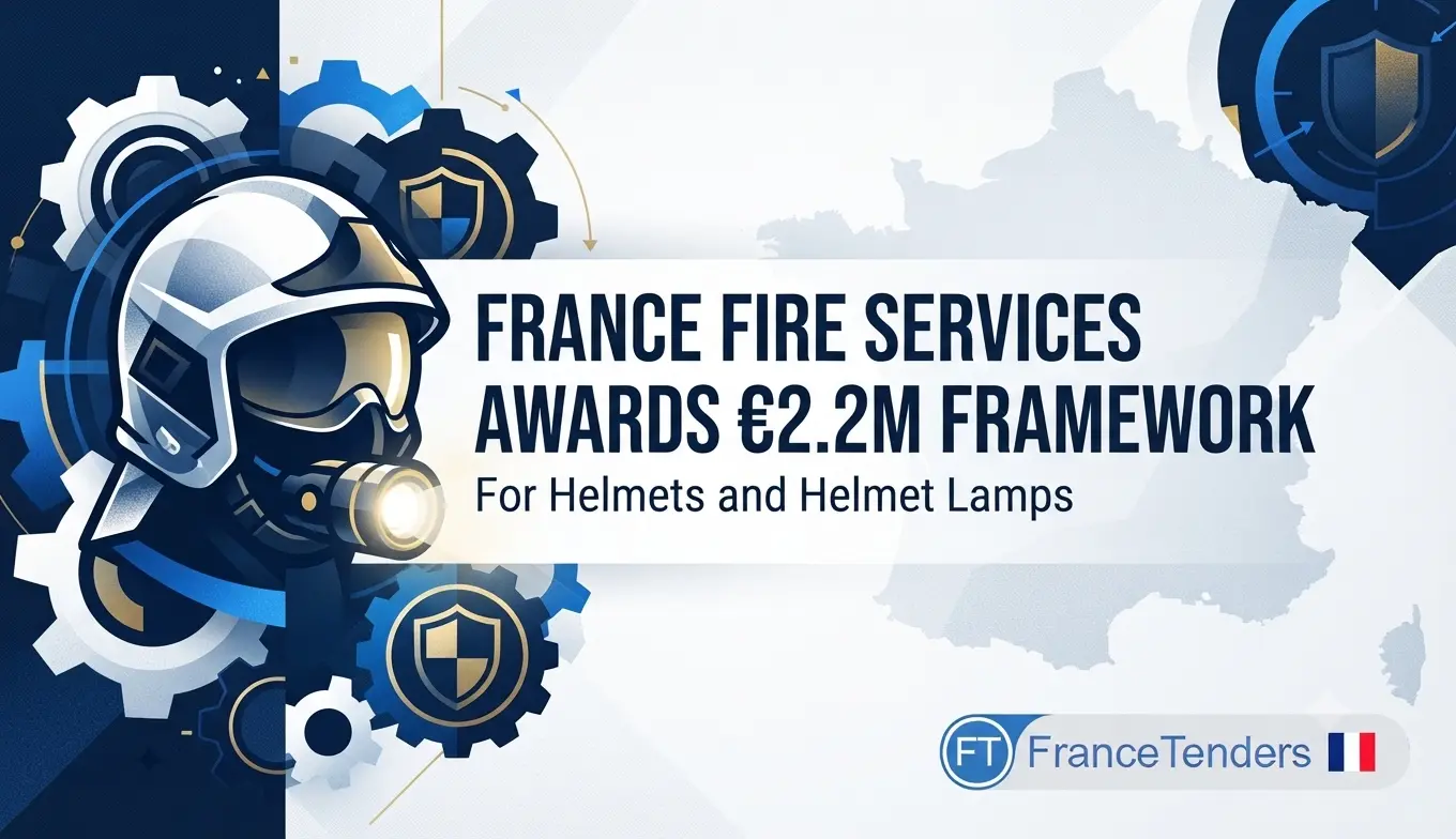 French Fire Services Buying Group Awards €2.2 Million Framework for Firefighter Helmets and Helmet Lamps
