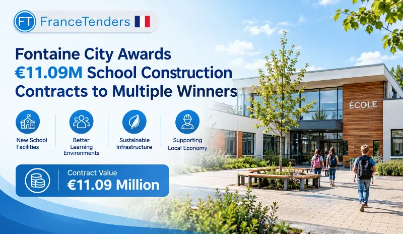 Fontaine City Awards €11.09M School Construction Contracts to Multiple Winners