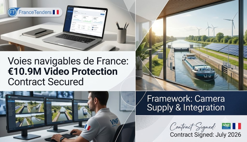 Voies navigables de France Secures €10.9 Million Framework for Video Protection Camera Supply and Integration