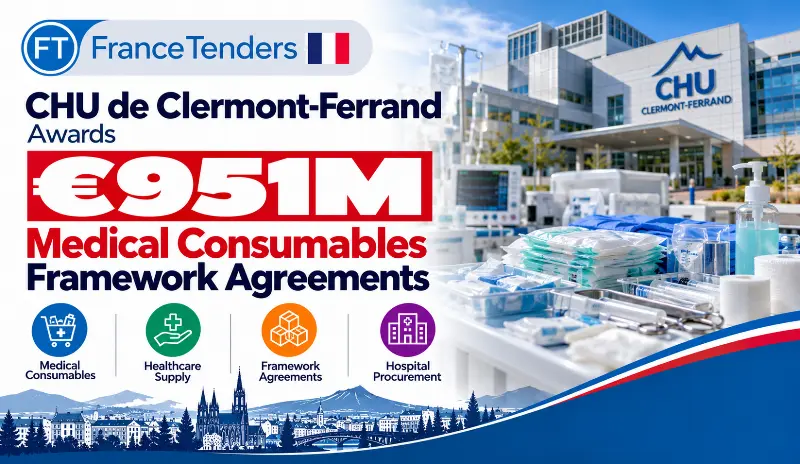 CHU de Clermont-Ferrand Awards €951M Medical Consumables Framework Agreements