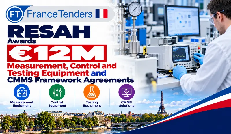 RESAH Awards €12M Measurement, Control and Testing Equipment and CMMS Framework Agreements