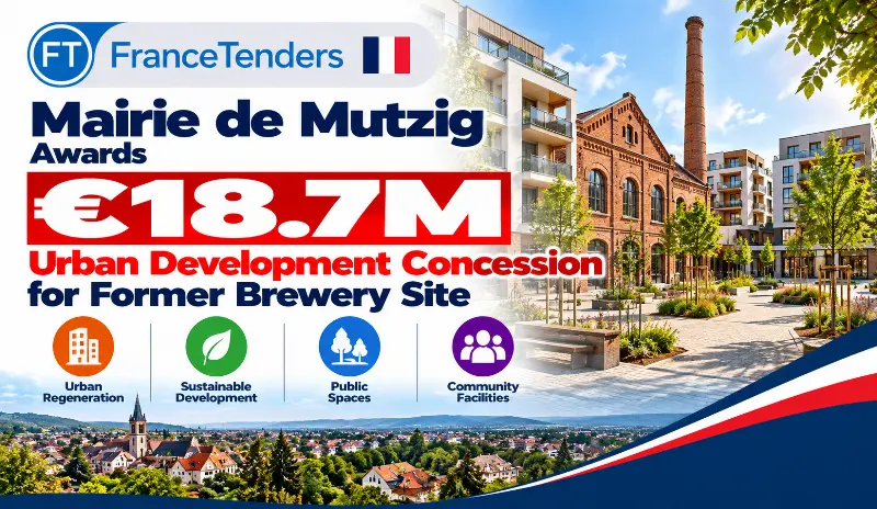 Mairie de Mutzig Awards €18.7M Urban Development Concession for Former Brewery Site